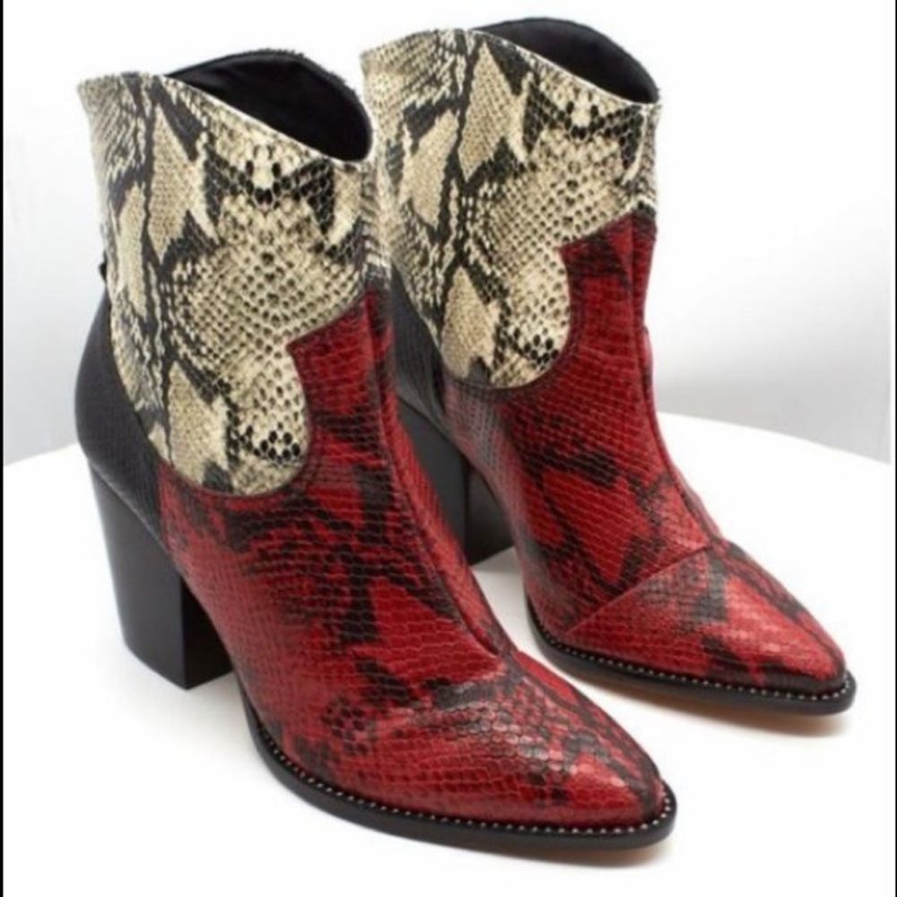 Schutz Snake Western Boots